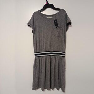 BNWT Abercrombie Kids One-piece Mini Dress Grey size 13/14